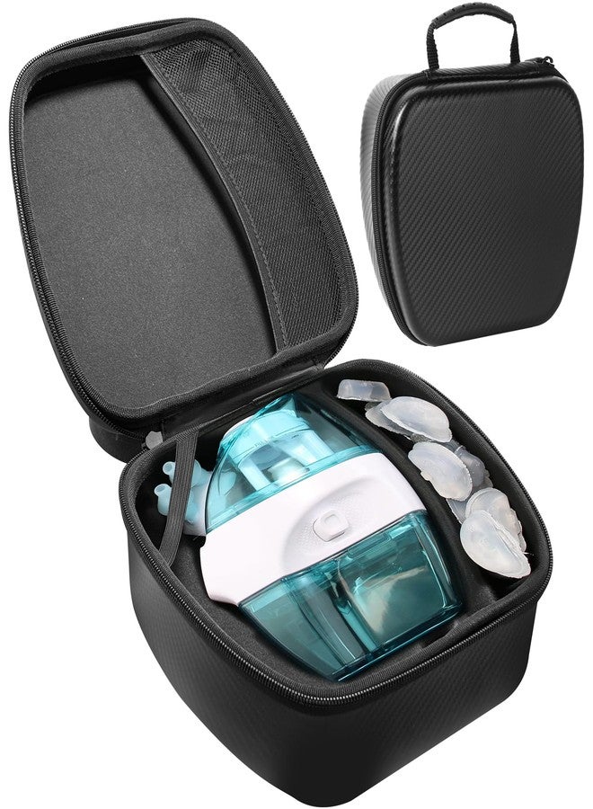 Calvana Travel Case Compatible with the Navage Nasal Irrigation System, Scratch-Resistant Organizer for Nose Cleaner & 12 SaltPods, Black, 9" x 7.75" x 4.25" (Nose Cleaner & SaltPods Not Included) - Image 1